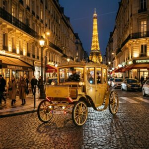 Why an Electric Carriage is the Best Way to Explore Paris golden electric carriage paris n… 202604301437